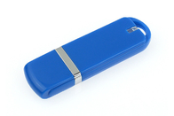 Πλαστικό μπλε χρώμα 3,0 8G USB με το προσαρμοσμένες λογότυπο και τη συσκευασία