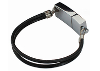 Αργυροειδές Drive λάμψης μετάλλων USB με την υψηλή μεγάλη χωρητικότητα σειράς Keychain