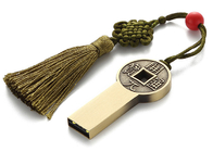 Ραβδιά μνήμης συνήθειας μετάλλων, αδιάβροχο ραβδί Usb με τα αρχικά τσιπ μνήμης