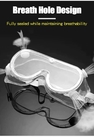 Τα προστατευτικά ιατρικά μίας χρήσης γυαλιά ασφάλειας ομίχλης προϊόντων αντι καθαρίζουν το χρώμα