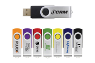 2.0 το πορτοκαλί μέταλλο USB συστροφής στροφέων χρώματος 2G με το προσαρμοσμένο λογότυπο και η συσκευασία παρουσιάζουν εμπορικό σήμα ζωής